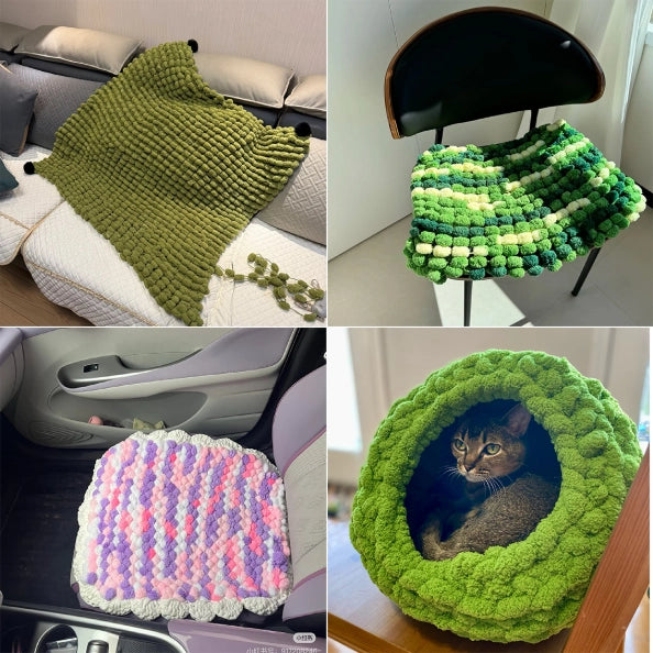 Small-Sized Pom-Pom Yarn 100 Grams