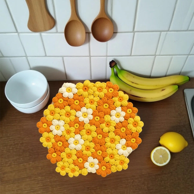 Crochet Kit - Puff Flowers