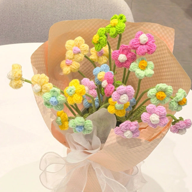 Crochet Kit - Puff Flowers