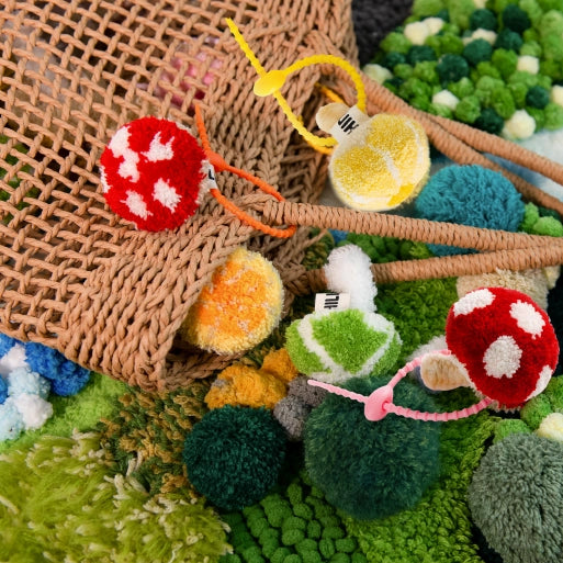 Artisan-Made - Purple Mushroom Keychain