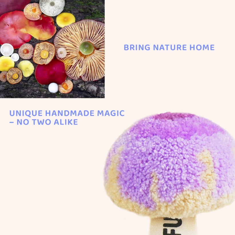 Artisan-Made - Purple Mushroom Magnetic Sticker