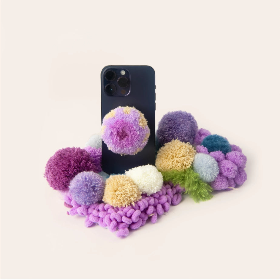 Artisan-Made - Purple Mushroom Phone Stand