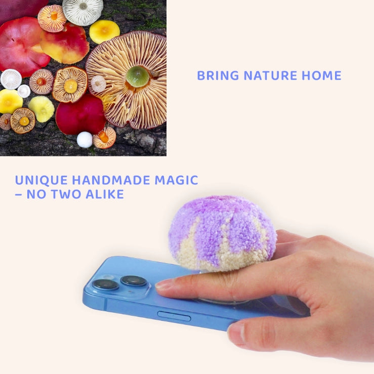 Artisan-Made - Purple Mushroom Phone Stand