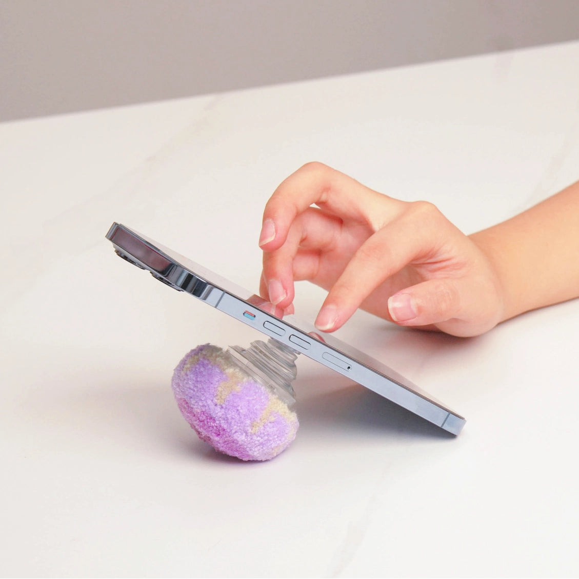 Artisan-Made - Purple Mushroom Phone Stand