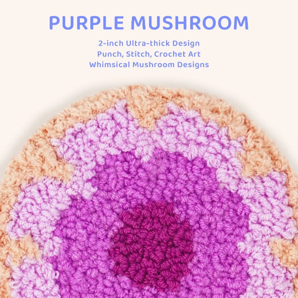 Artisan-Made - Purple Mushroom Coaster