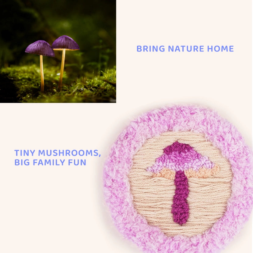 Artisan-Made - Purple Mushroom Coaster