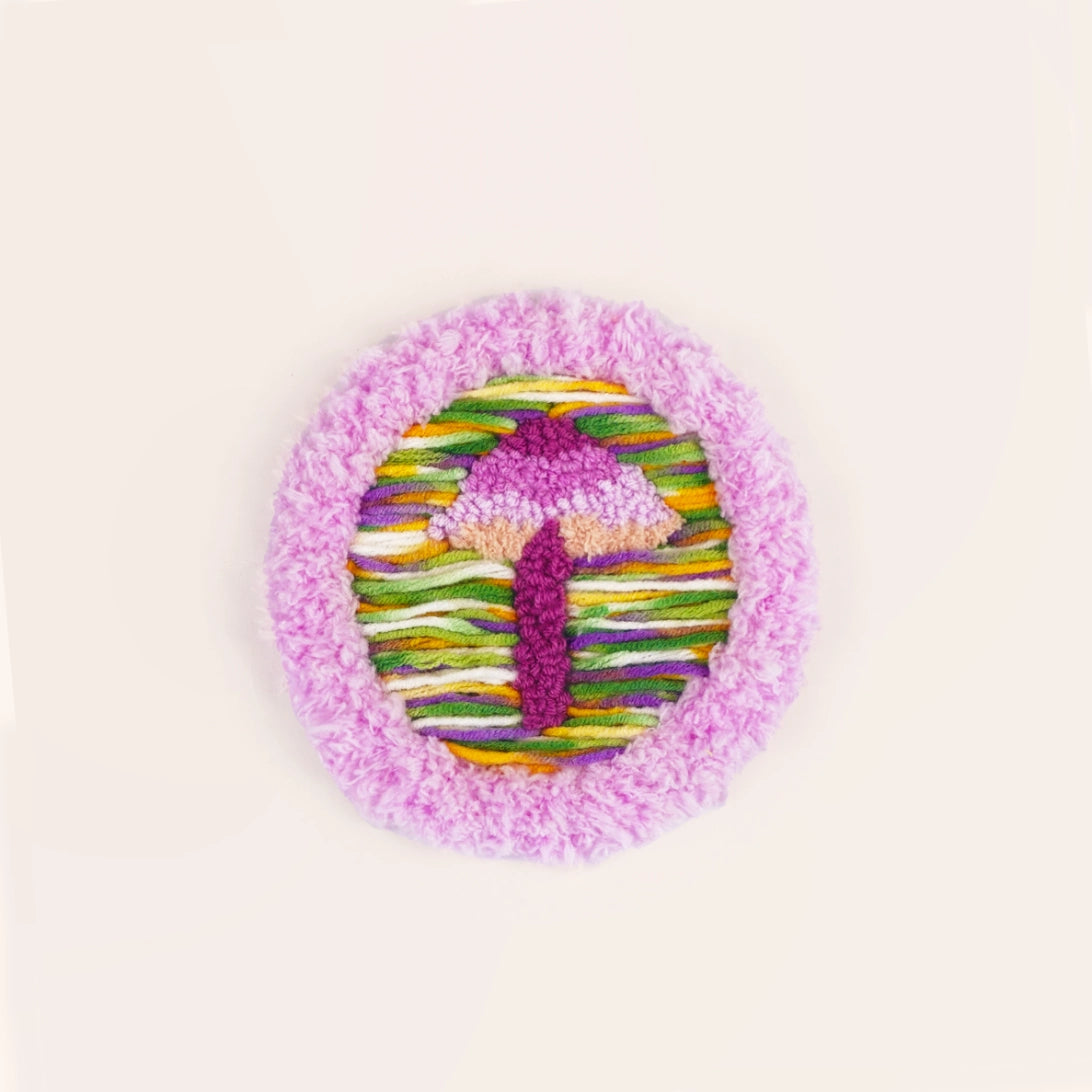 Artisan-Made - Purple Mushroom Coaster