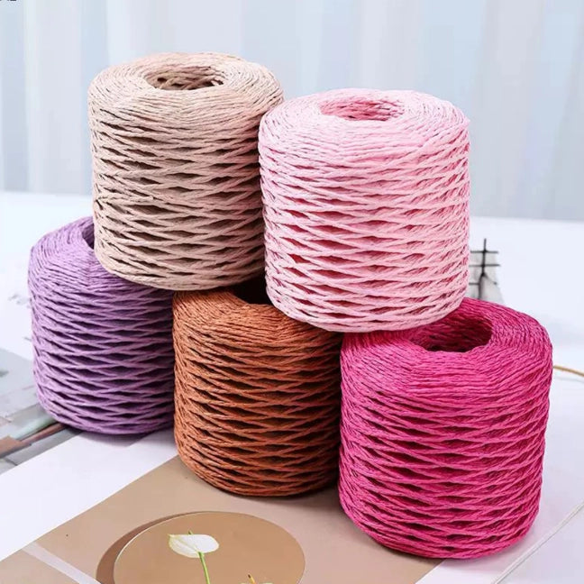 Raffia Straw Yarn For Knitting 100 Grams