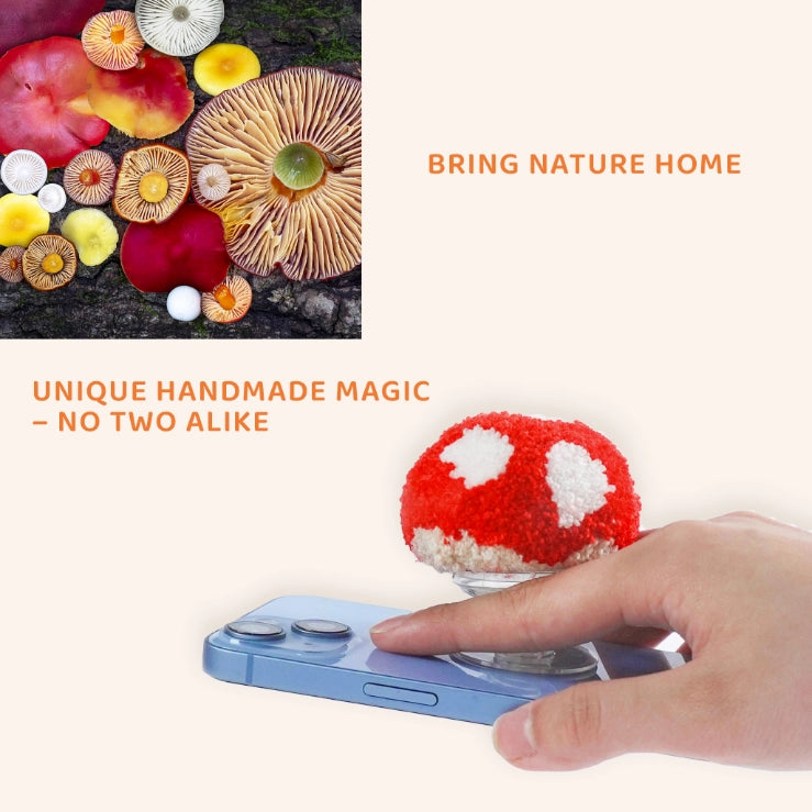 Artisan-Made - Red Mushroom Phone Stand