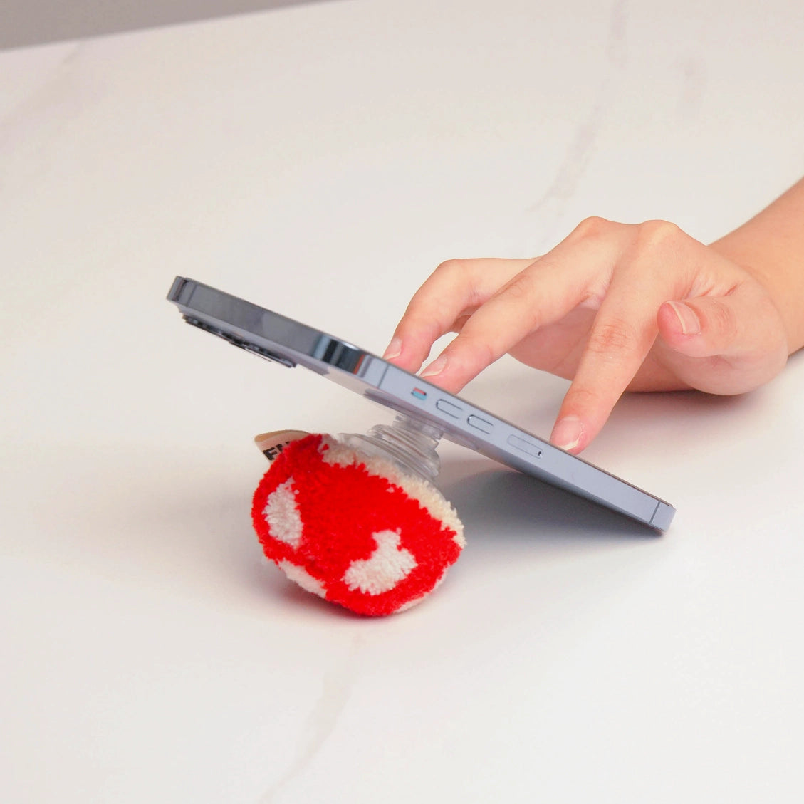 Artisan-Made - Red Mushroom Phone Stand