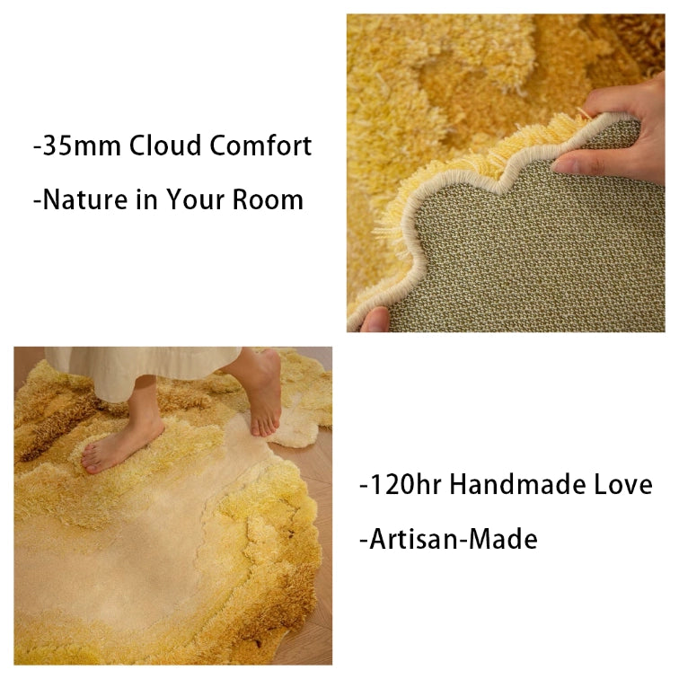 Artisan-Made - Rippling Gold Rug