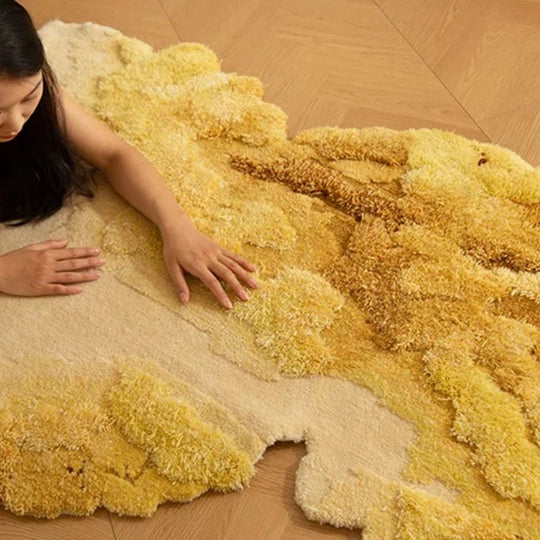 Artisan-Made - Rippling Gold Rug