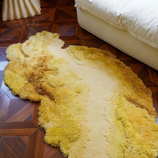 Artisan-Made - Rippling Gold Rug