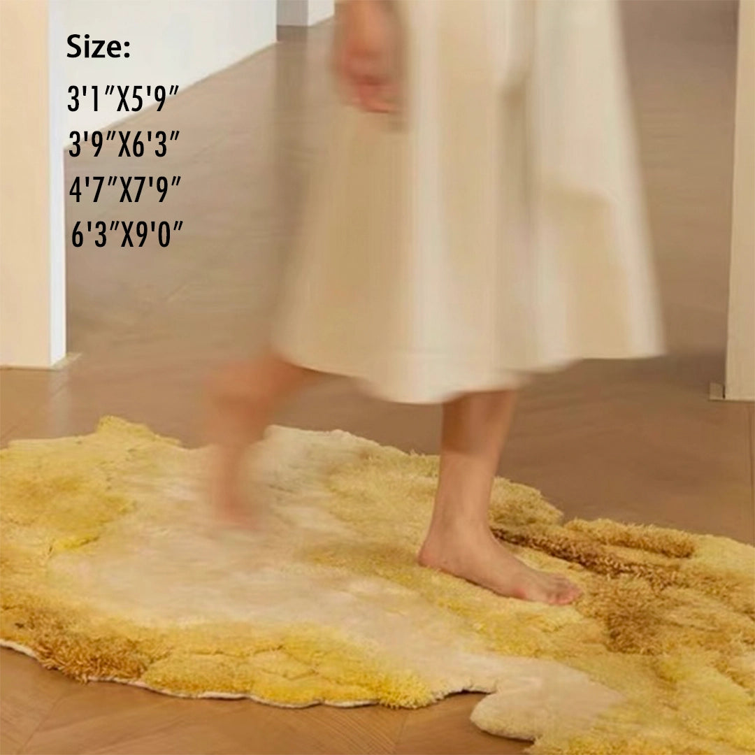 Artisan-Made - Rippling Gold Rug