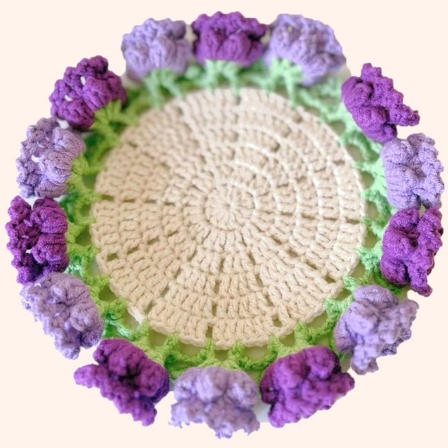 Crochet Kit -  Lily of the valley with Basket Coaster