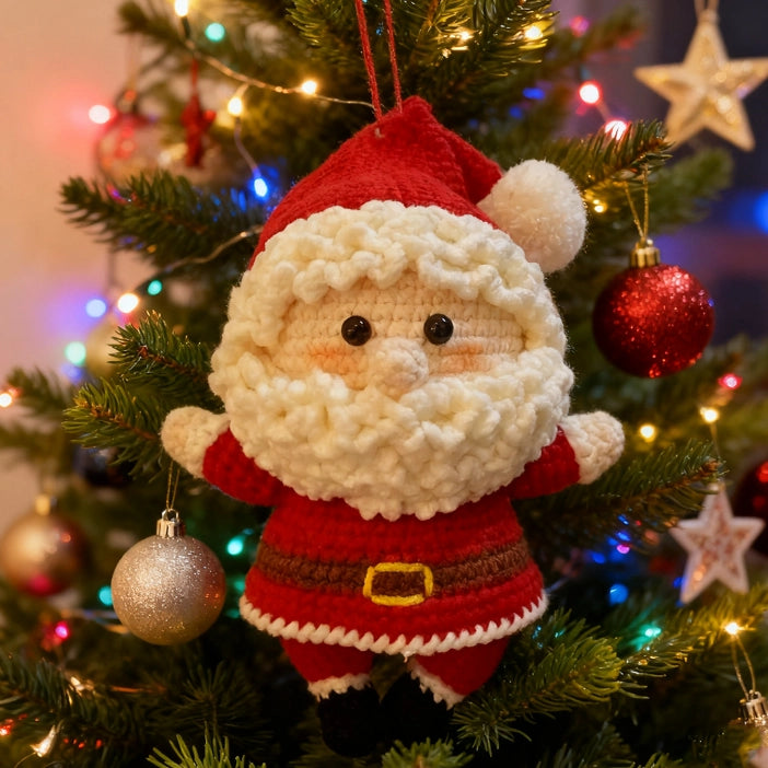 Bundle - 2 Santa Claus Hand Crochet Craft Kits