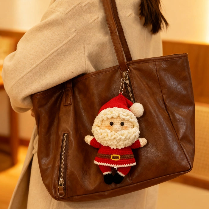 Bundle - 2 Santa Claus Hand Crochet Craft Kits