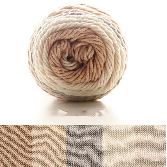 Rainbow Segment-Dyed Milk Cotton Yarn 100 Grams