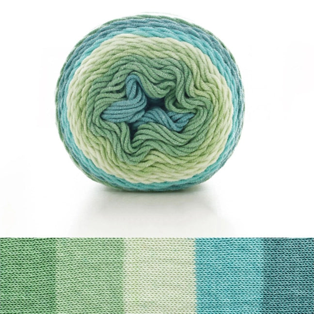 Rainbow Segment-Dyed Milk Cotton Yarn 100 Grams