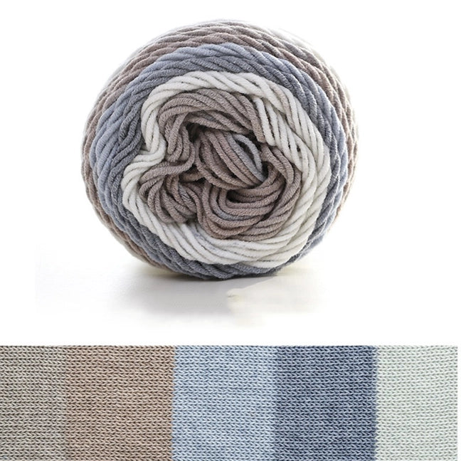 Rainbow Segment-Dyed Milk Cotton Yarn 100 Grams