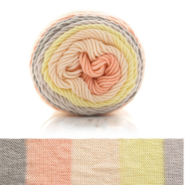 Rainbow Segment-Dyed Milk Cotton Yarn 100 Grams