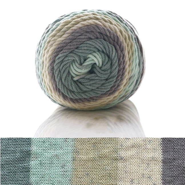 Rainbow Segment-Dyed Milk Cotton Yarn 100 Grams