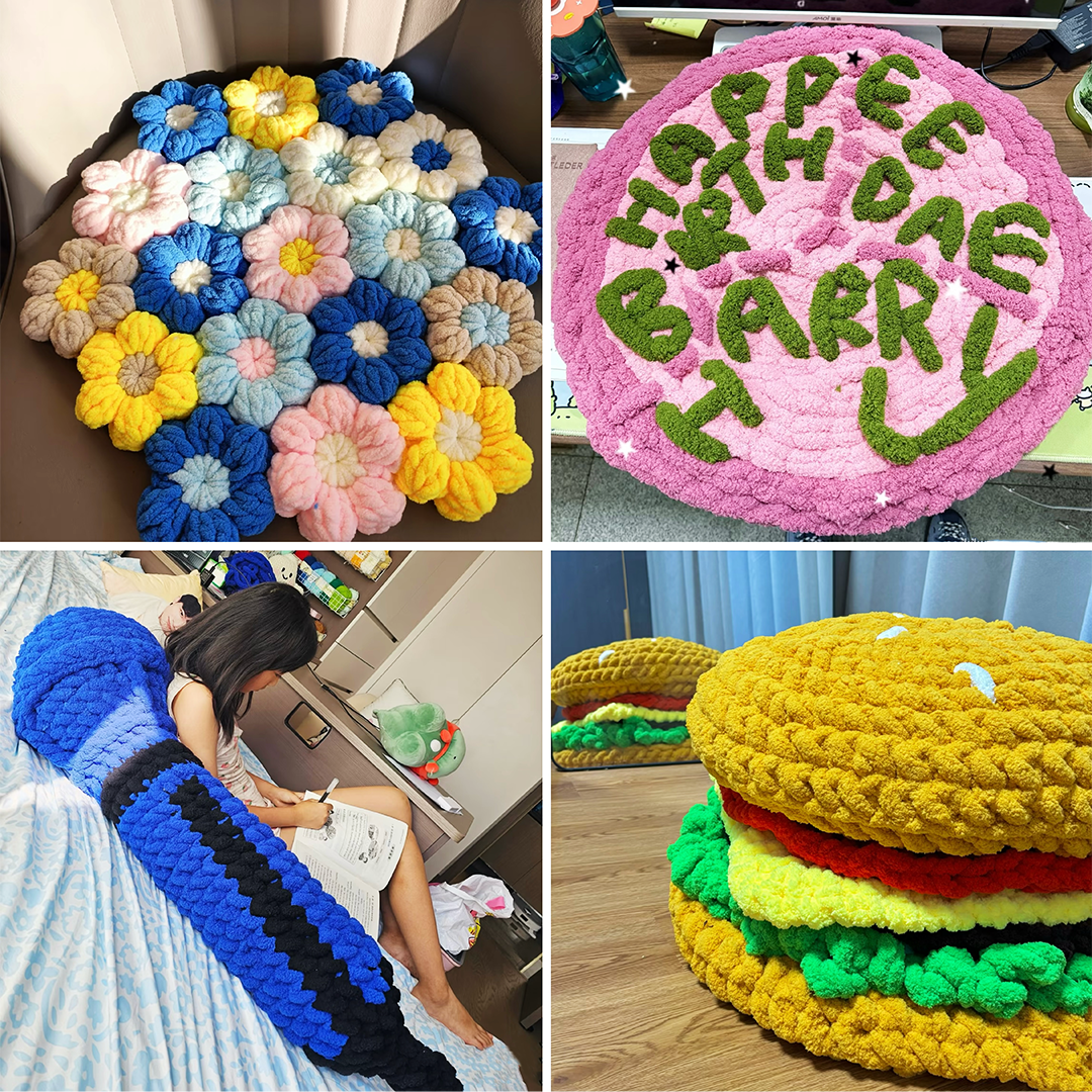 Super Thick Ice Yarn 7.8 Inches In Diameter 240 Grams