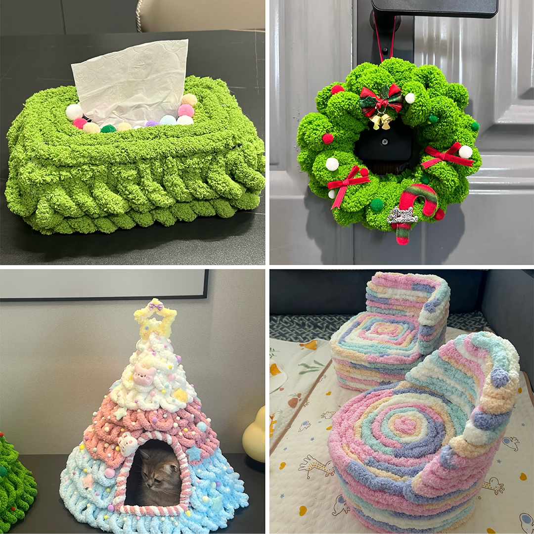 Super Thick Ice Yarn 7.8 Inches In Diameter 240 Grams