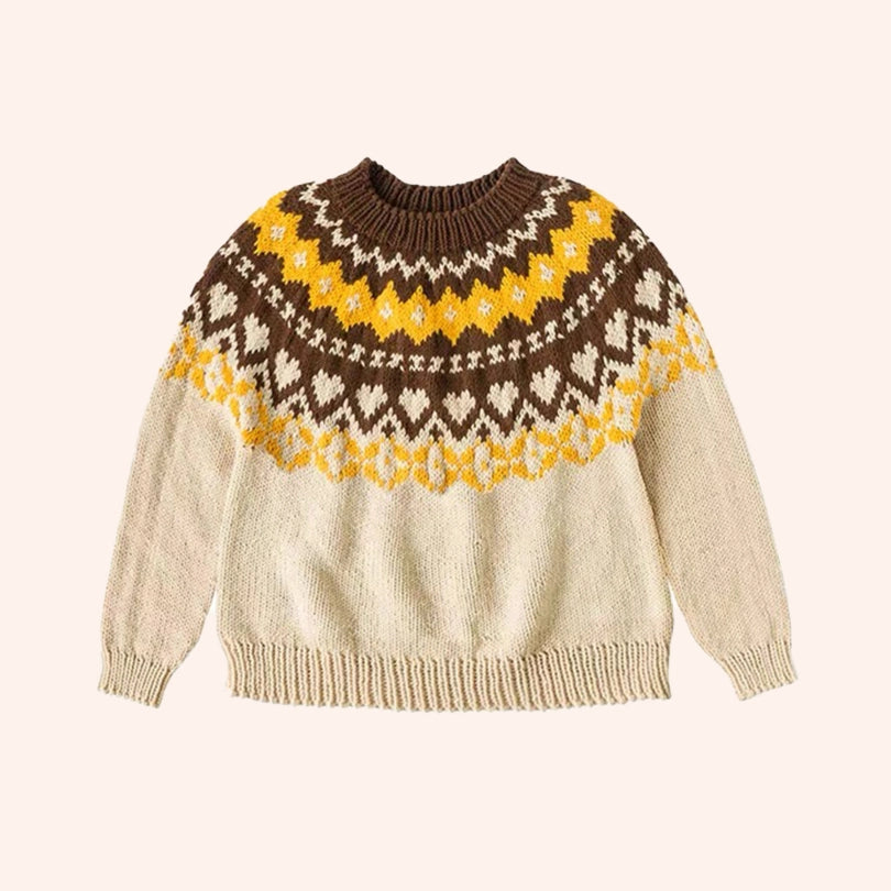 Crochet Kit - Handmade Knitting Material Kit for Lopi Yoke-Jacquard Sweaters