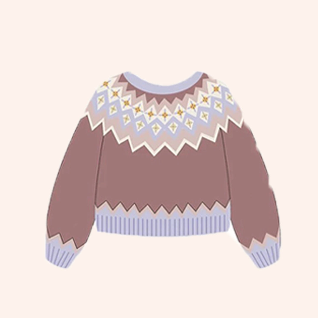 Crochet Kit - Handmade Knitting Material Kit for Charlotte Argyle-Jacquard Sweaters