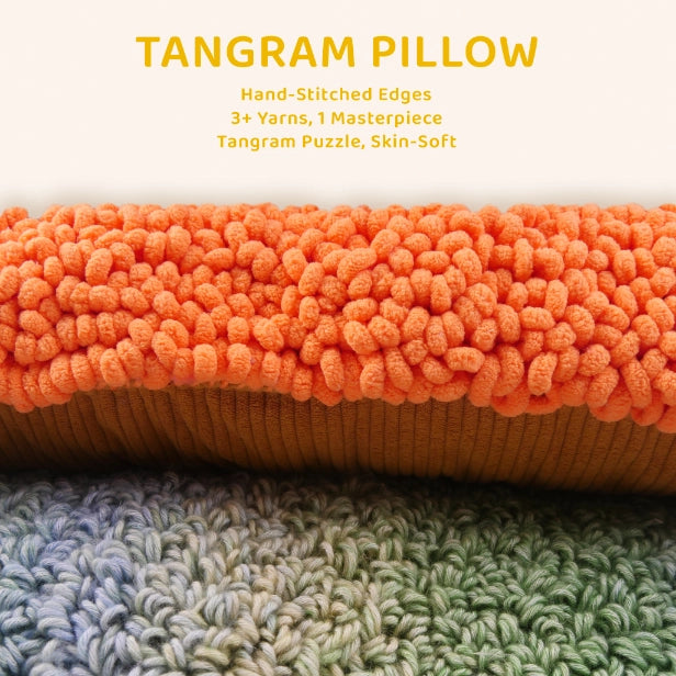 Artisan-Made - Geometric Puzzle Throw Pillow