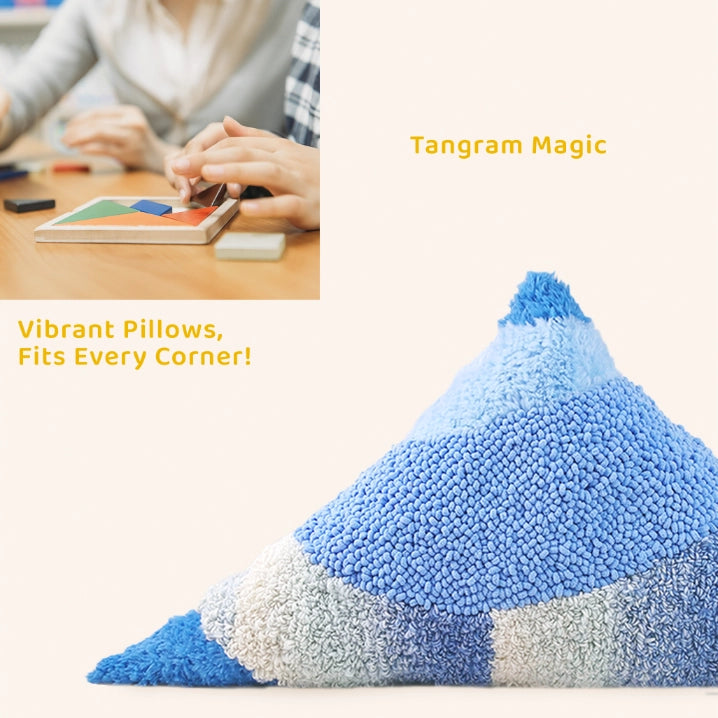 Artisan-Made - Geometric Puzzle Throw Pillow