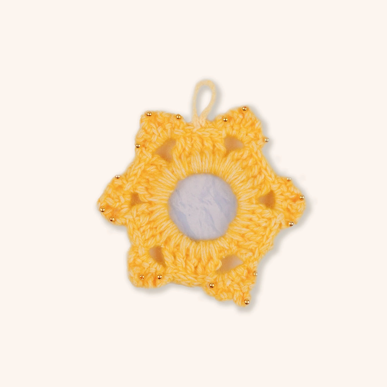 Artisan-Made - Snowflake Yarn Photo Frame