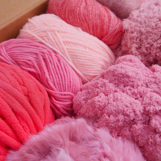 Bundle - Yarn Set Of 9 -Pink
