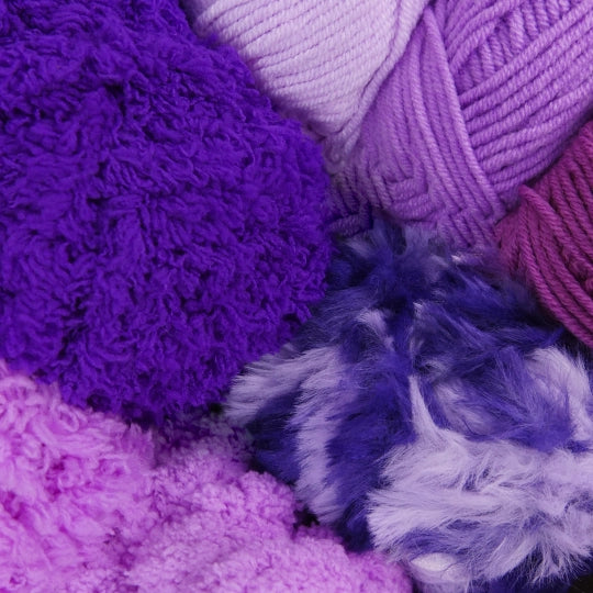 Bundle - Yarn Set Of 9 -Purple