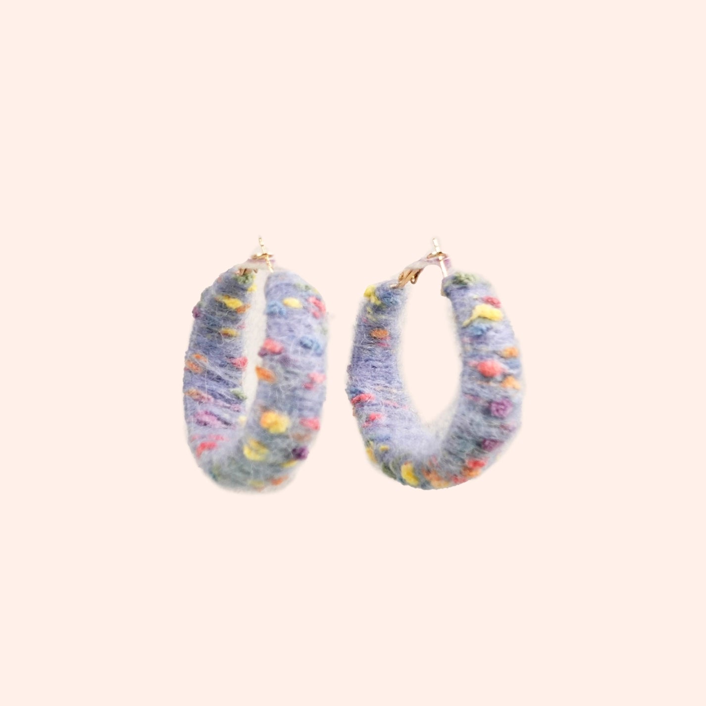 Artisan-Made - Pink Yarn Earrings
