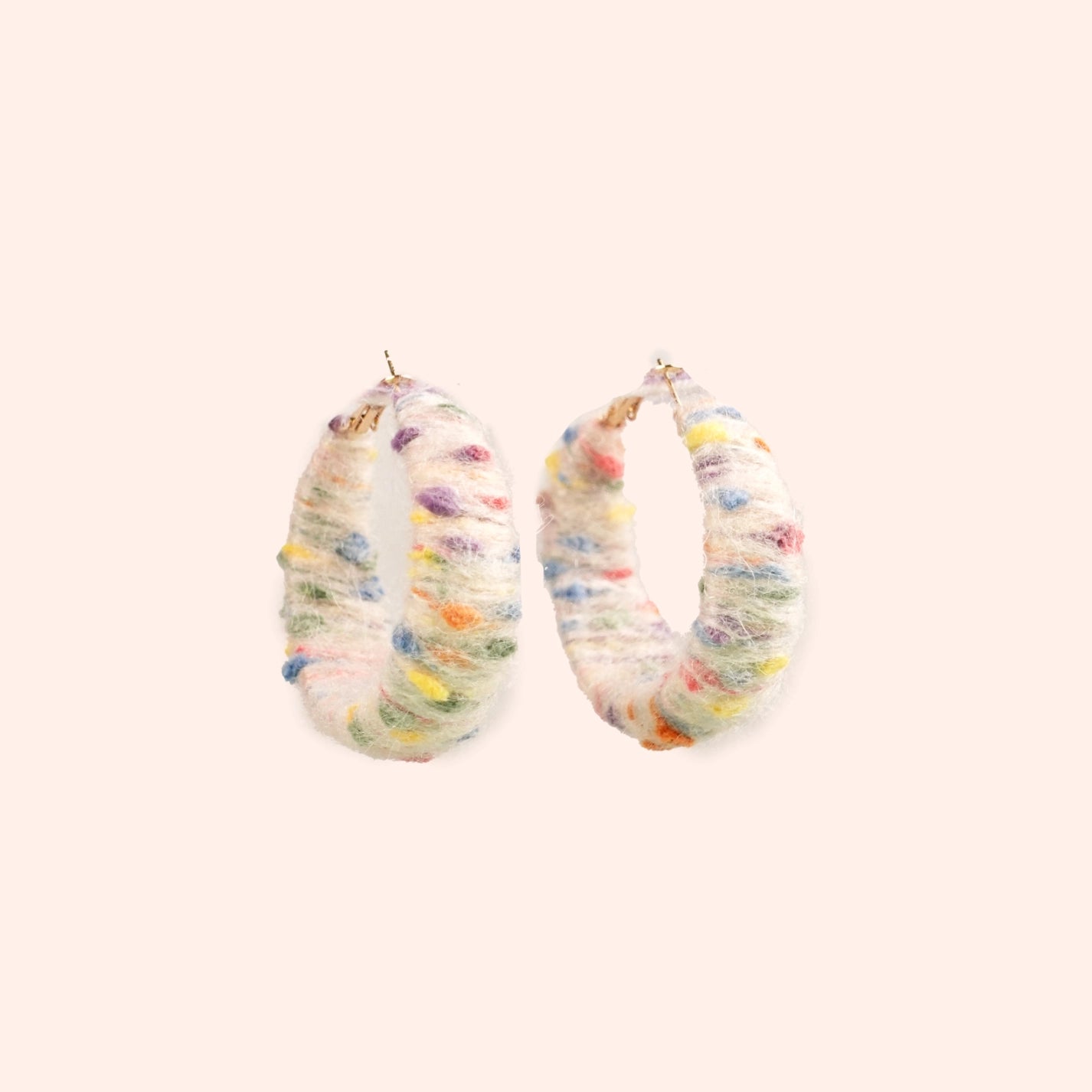 Artisan-Made - Pink Yarn Earrings