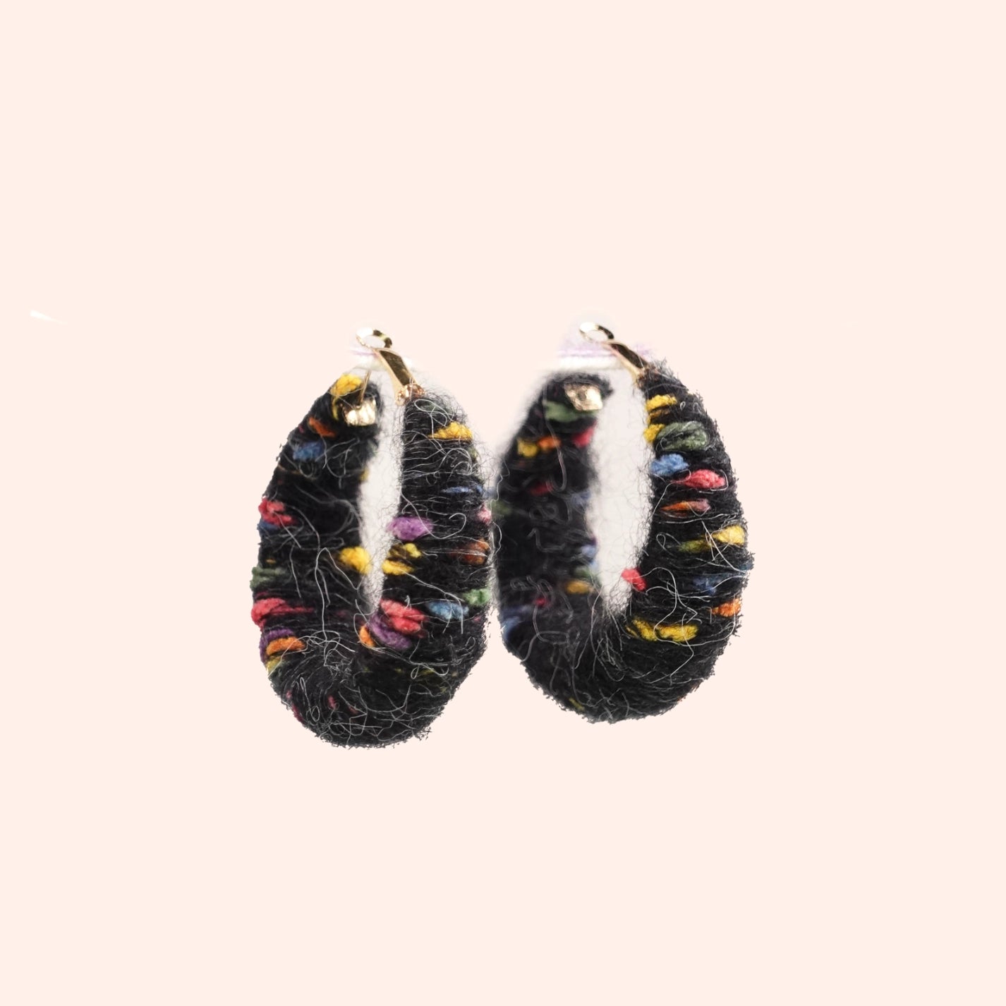 Artisan-Made - Pink Yarn Earrings