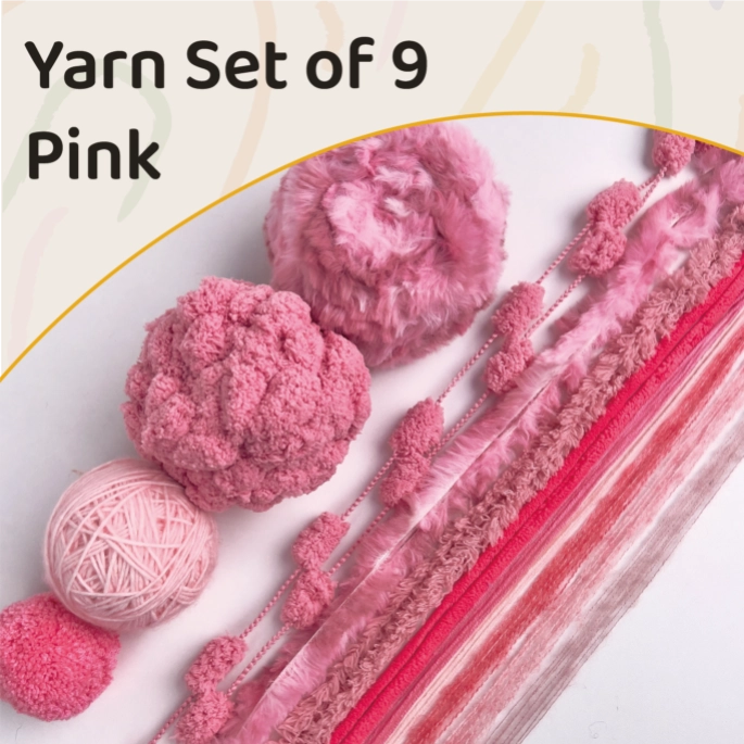 Bundle - Yarn Set Of 9 -Pink