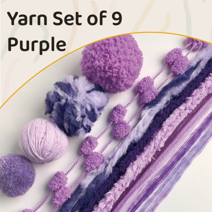 Bundle - Yarn Set Of 9 -Purple