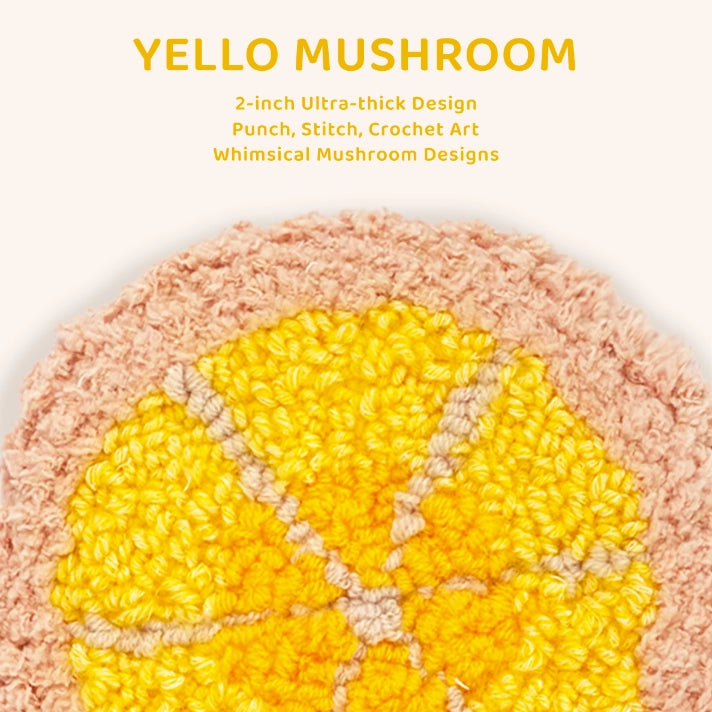 Artisan-Made - Yellow Mushroom Coaster