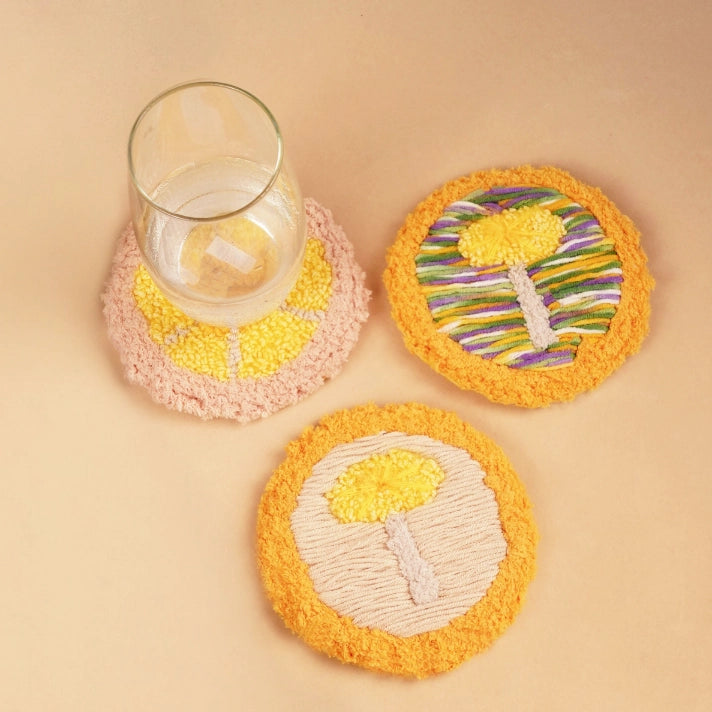 Artisan-Made - Yellow Mushroom Coaster