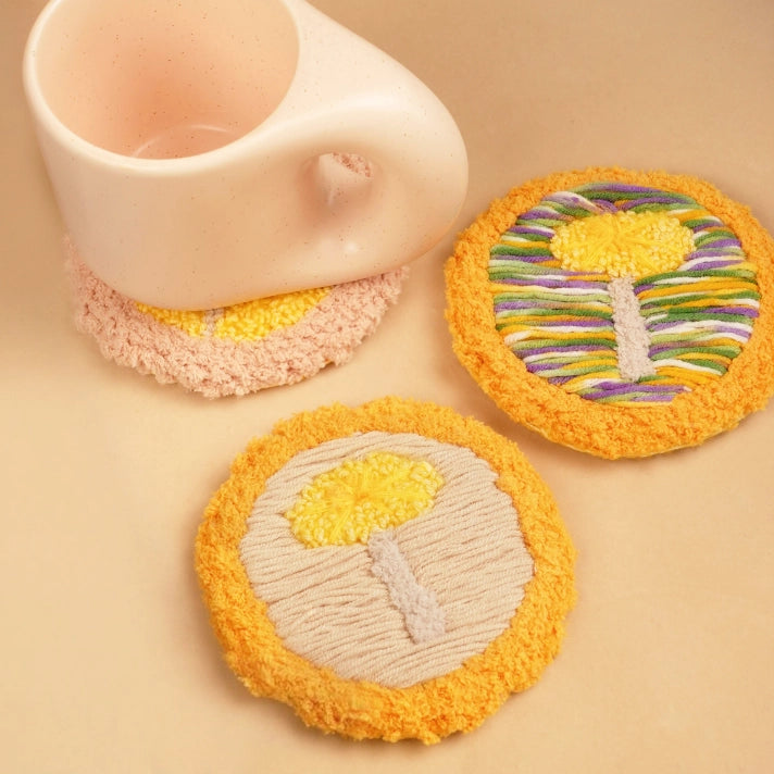 Artisan-Made - Yellow Mushroom Coaster
