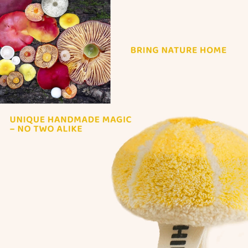 Artisan-Made - Yellow Mushroom Magnetic Sticker
