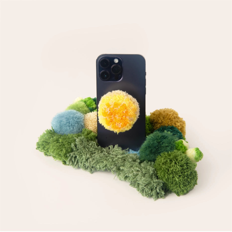 Artisan-Made - Yellow Mushroom Phone Stand