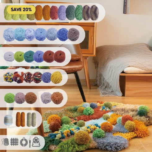 Latch Hook Kit - Oasis Rug