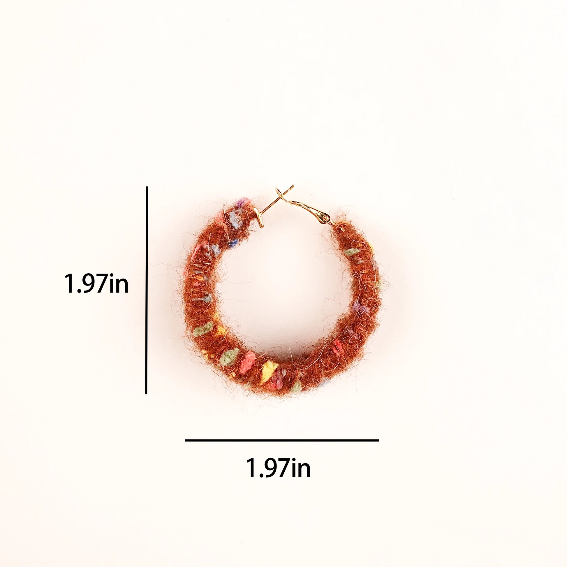 Artisan-Made - Pink Yarn Earrings