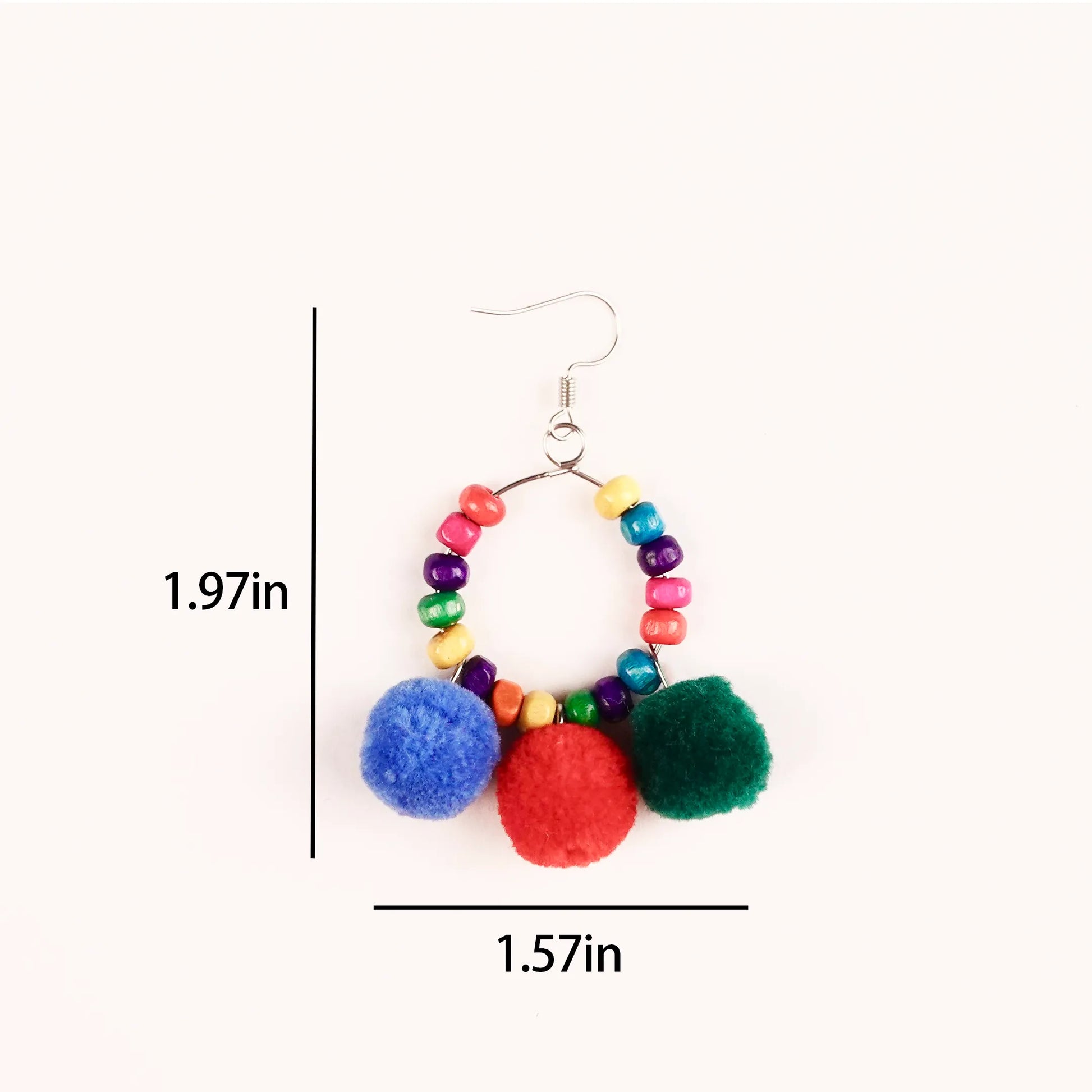 Artisan-Made - Rainbow Crochet and Beading Earrings
