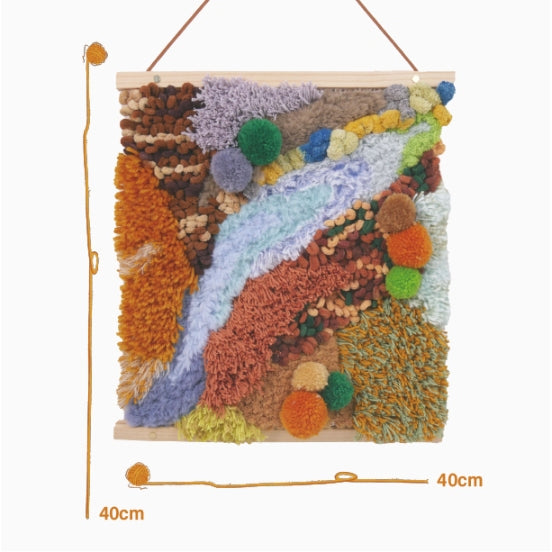 Latch Hook Kit - Moss Wall Hanging
