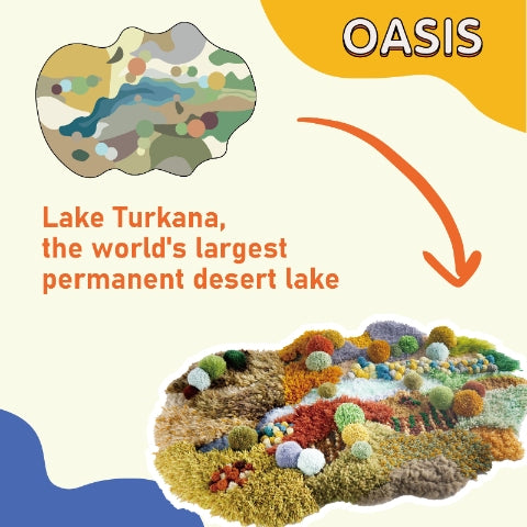 Latch Hook Kit - Oasis Rug